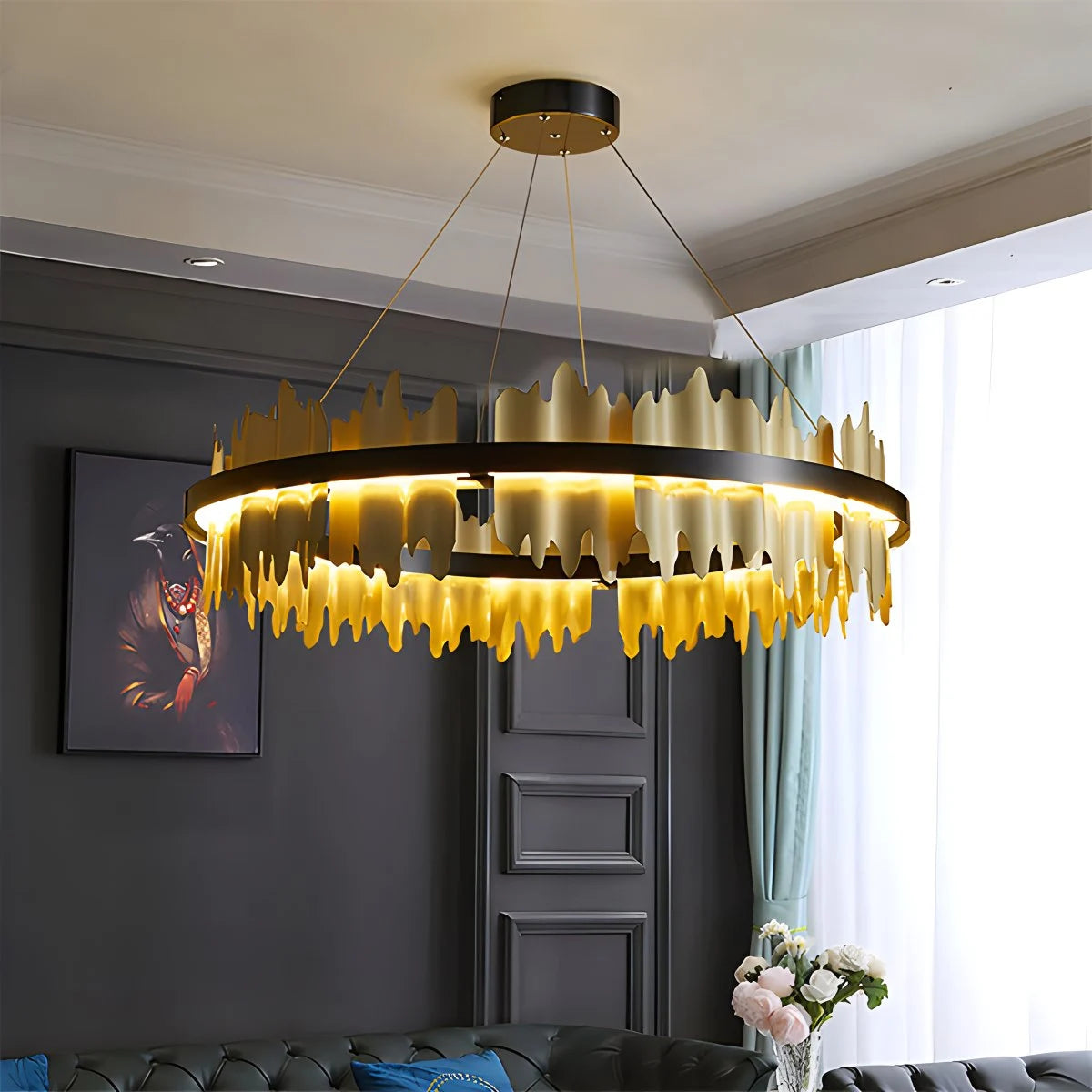 Antizer Modern Creative Round Chandelier