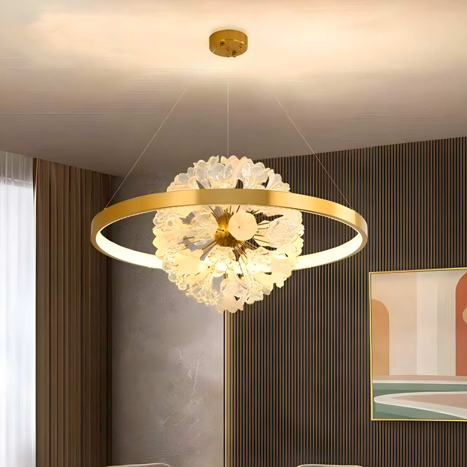 Antizer Nordic Light Luxury Ring Creative Chandelier