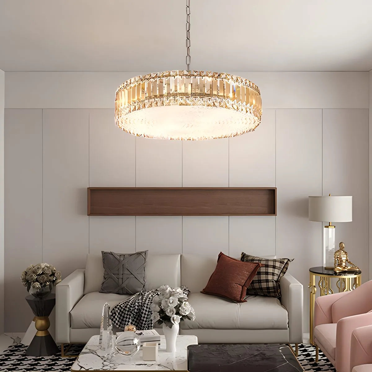 Antizer K9 Crystal Pendant Light for Dining Room