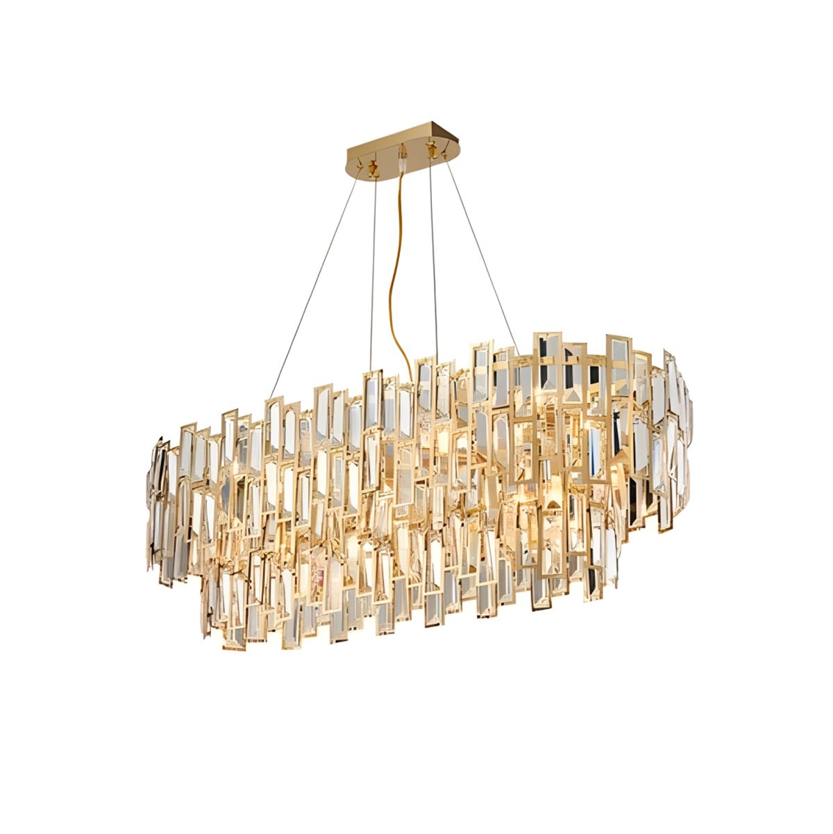 Antizer Lucienne Crystal Chandelier for Living Room 8 Lights-L90cm / 35.43"