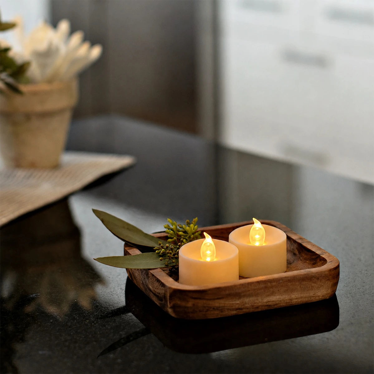 Antizer LED Flameless Candle Tealights 100 Pack × 18