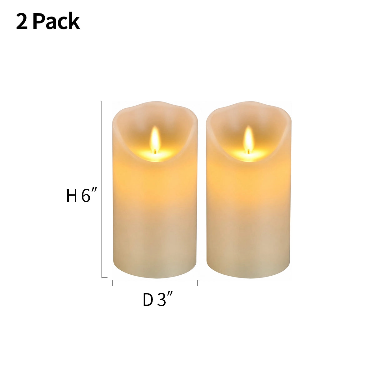 Antizer LED Flameless Paraffin Candle