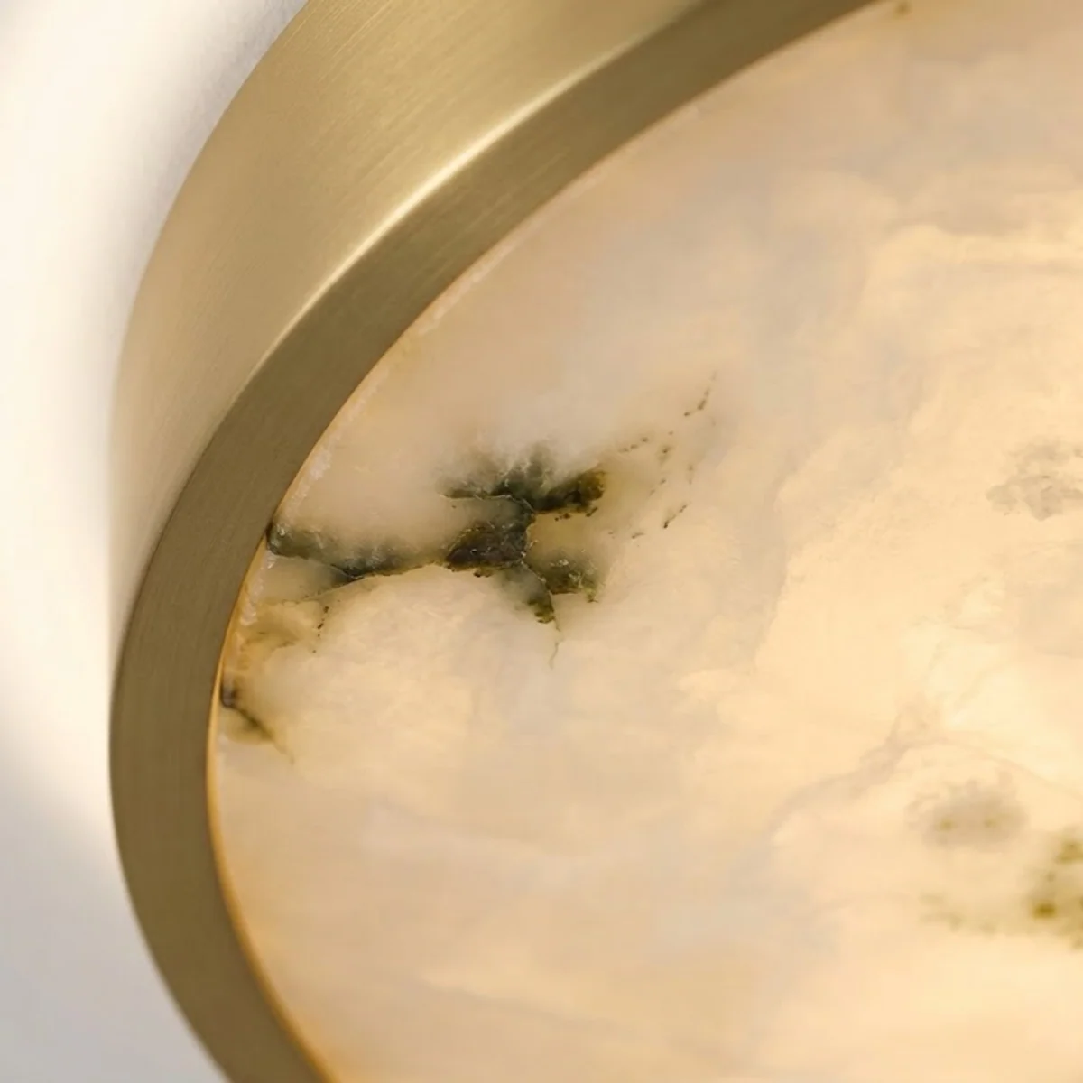 Antizer Modern Alabaster Disc Ceiling Light