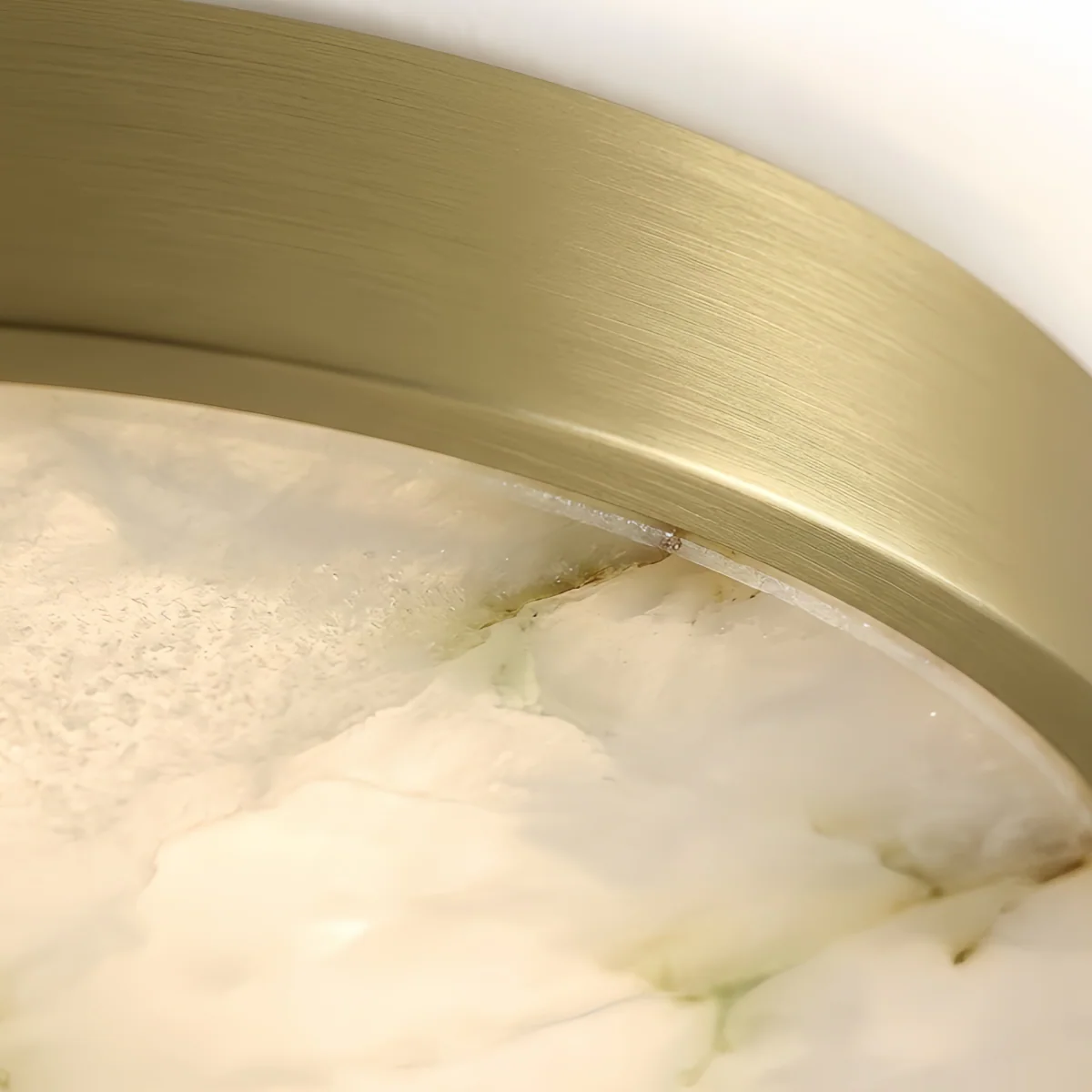 Antizer Modern Alabaster Disc Ceiling Light