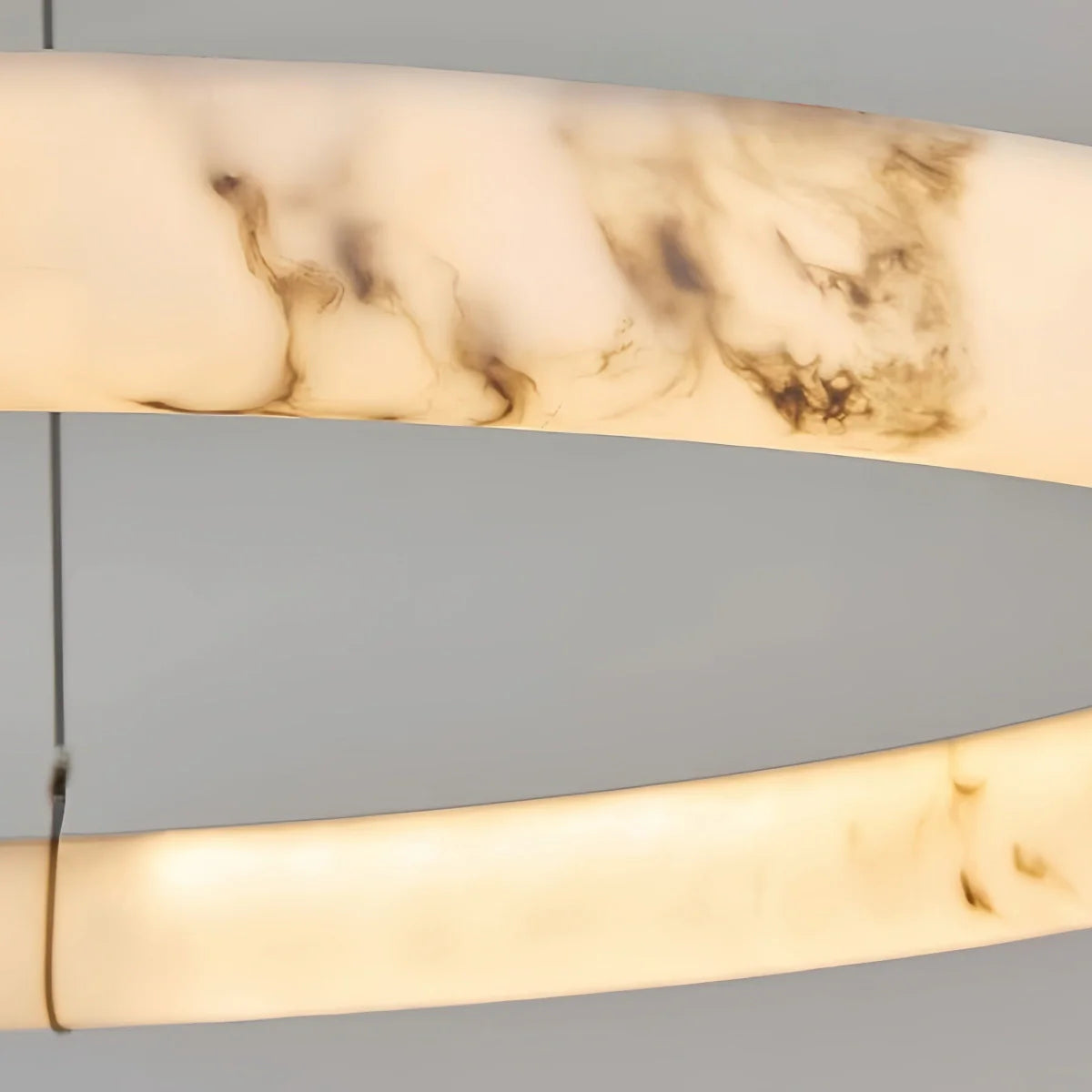 Antizer Modern Alabaster Ring Chandelier