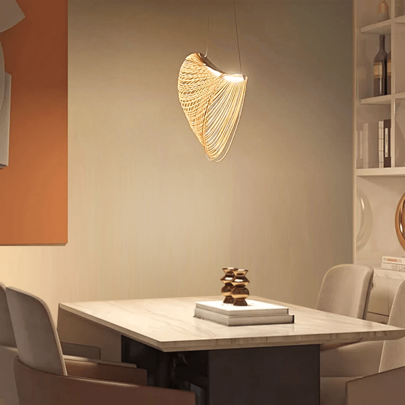 Antizer Art Irregular Wooden Deco Pendant Light