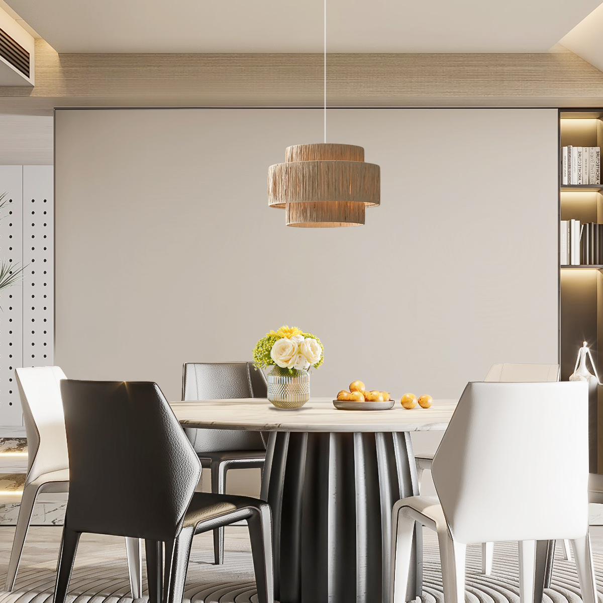 Antizer Rustic Paper Streamer Pendant Light