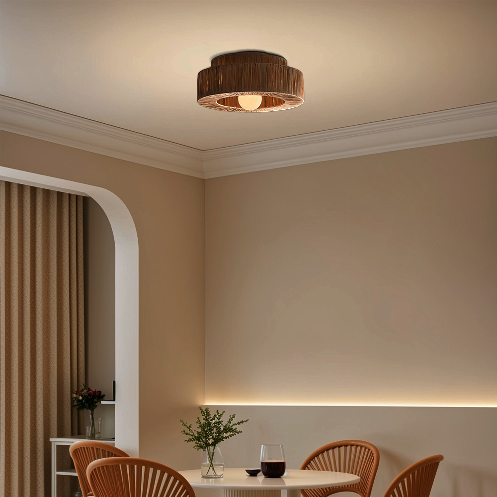 Antizer Rustic Paper Streamer Pendant Light
