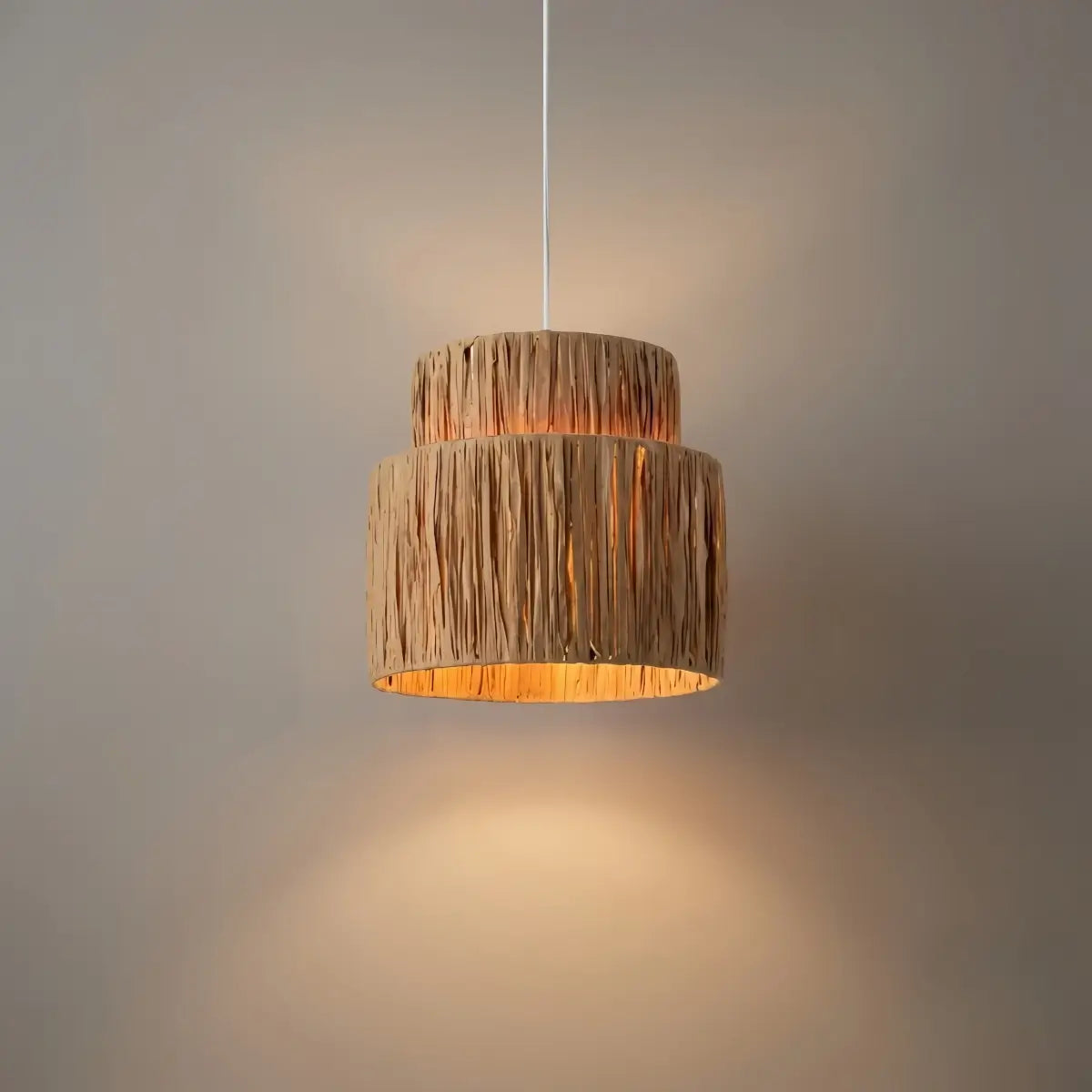 Antizer Rustic Paper Streamer Pendant Light