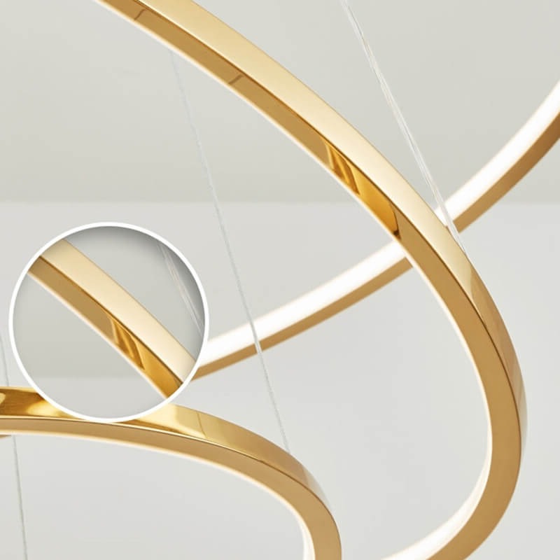 Antizer Large Tiered Ring Foyer Chandelier