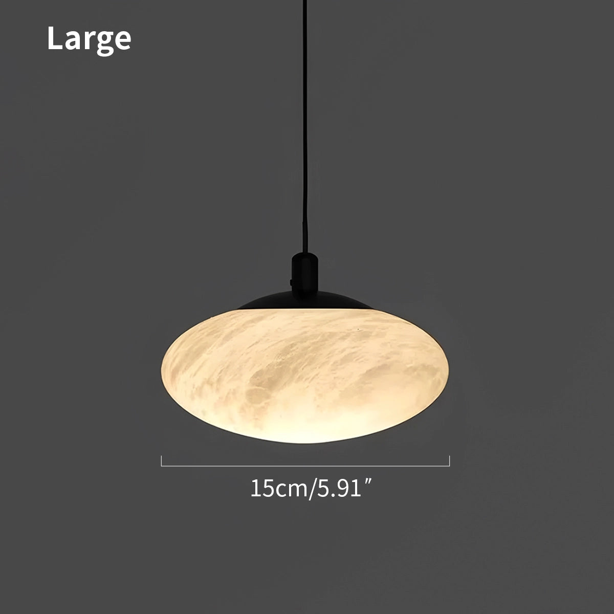 Antizer Modern Oval Bedroom Spanish Alabaster Pendant Light
