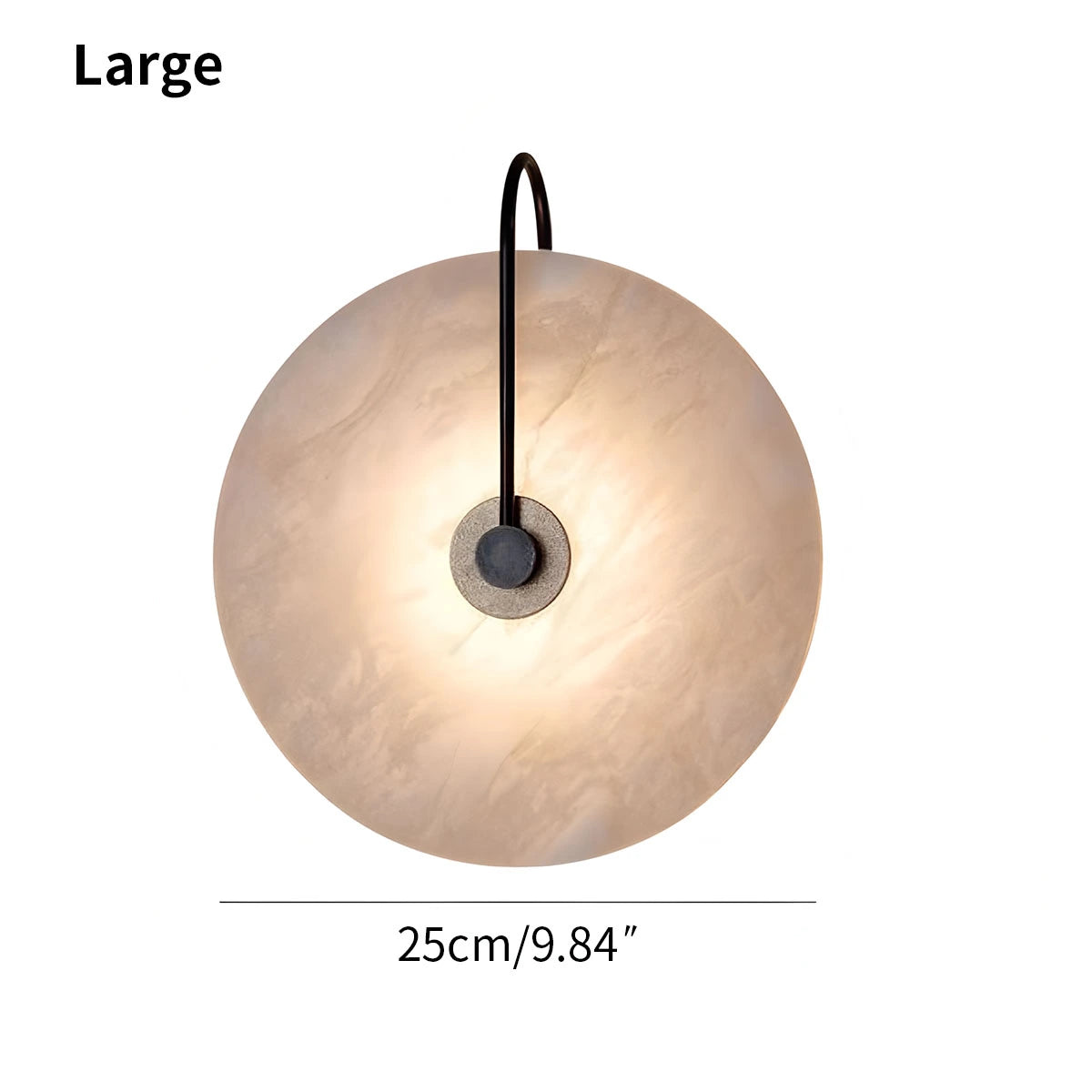 Antizer Simple Circular Spanish Alabaster Wall Lamp