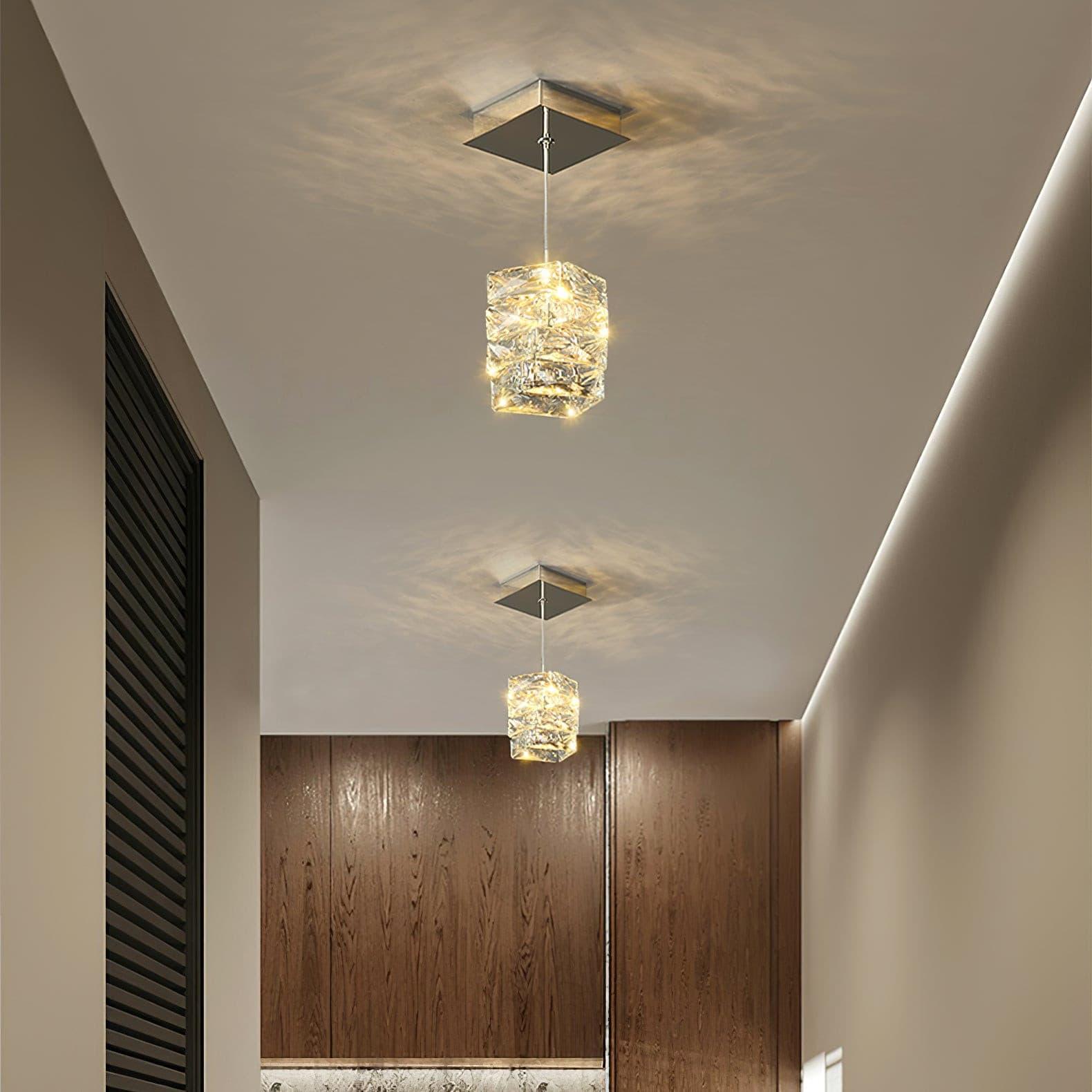 Elegant Crystal LED Pendant Lamp Chandelier for Modern Home Decor Lighting
