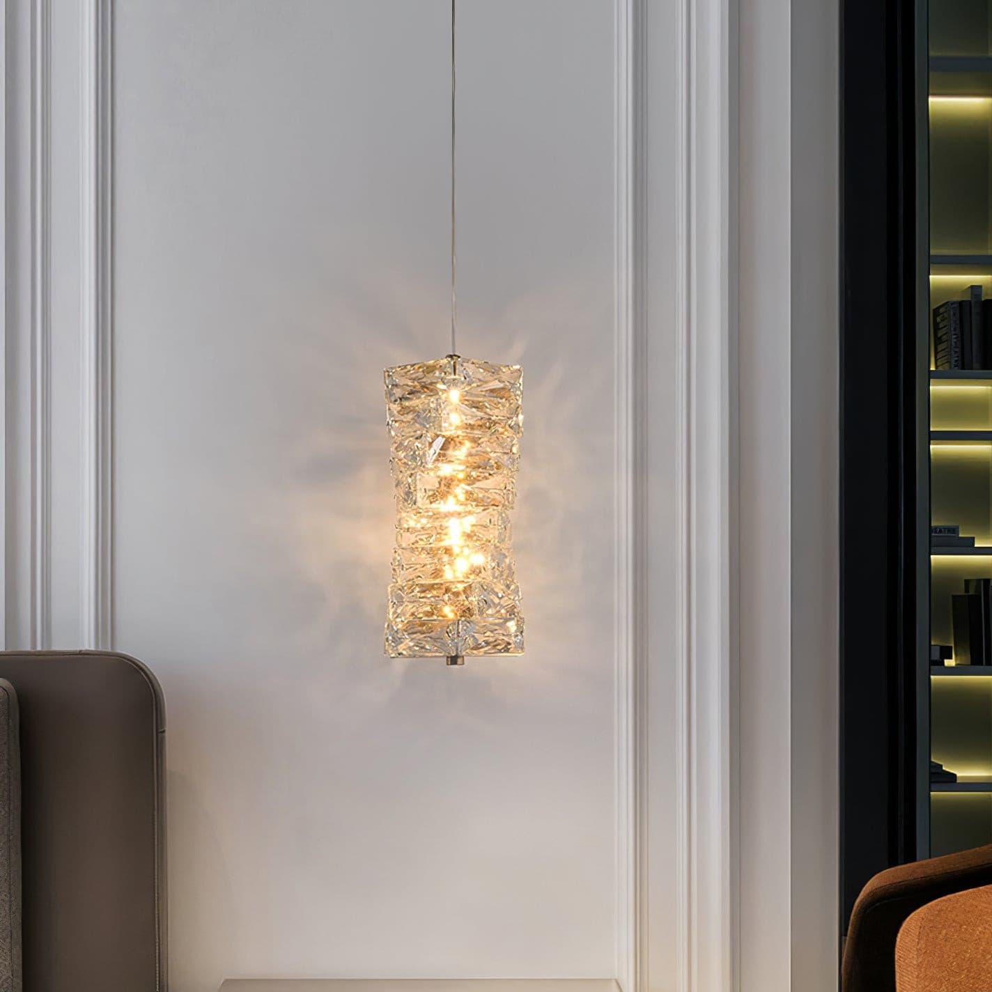 Elegant Crystal LED Pendant Lamp Chandelier for Modern Home Decor Lighting