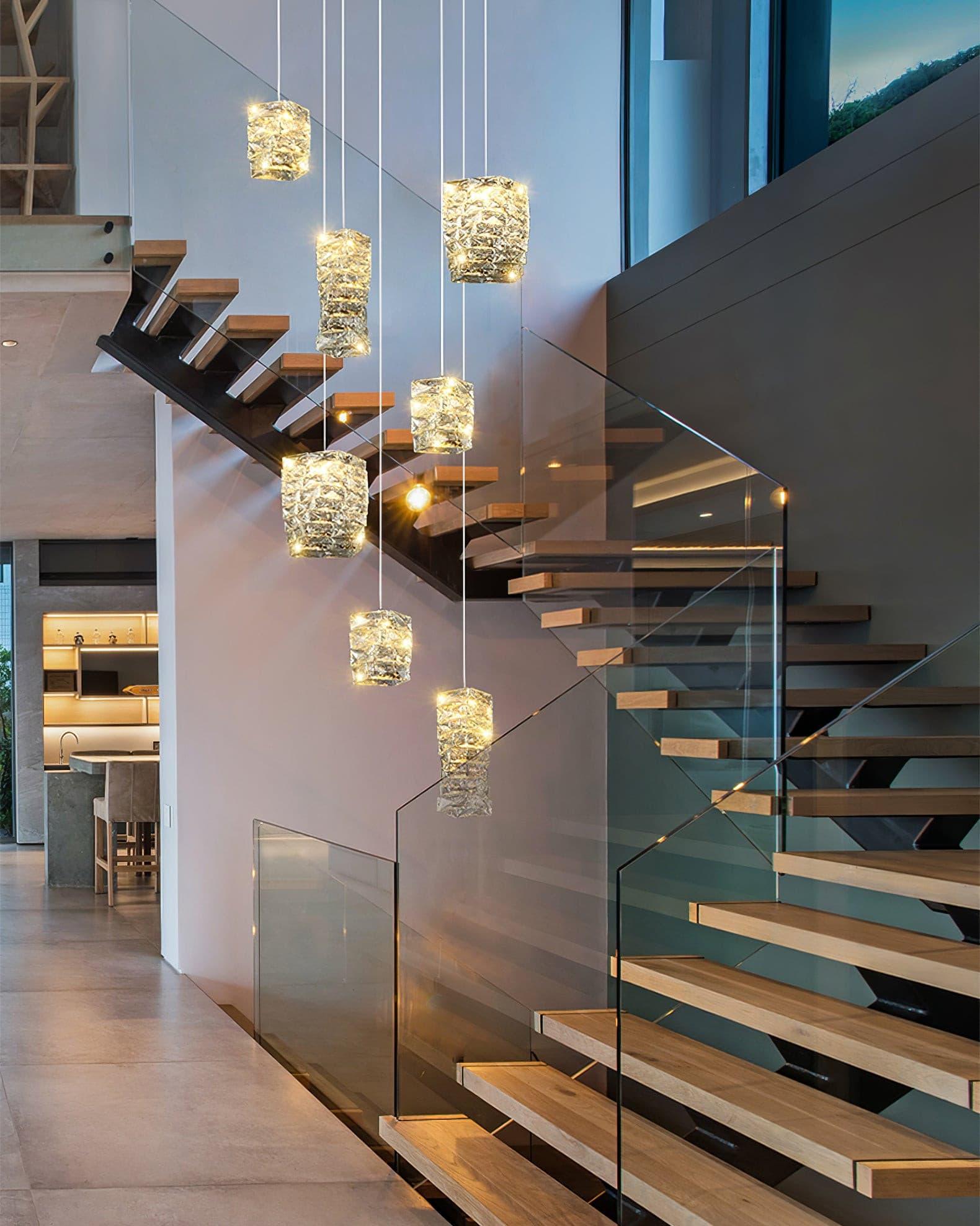 Elegant Crystal LED Pendant Lamp Chandelier for Modern Home Decor Lighting