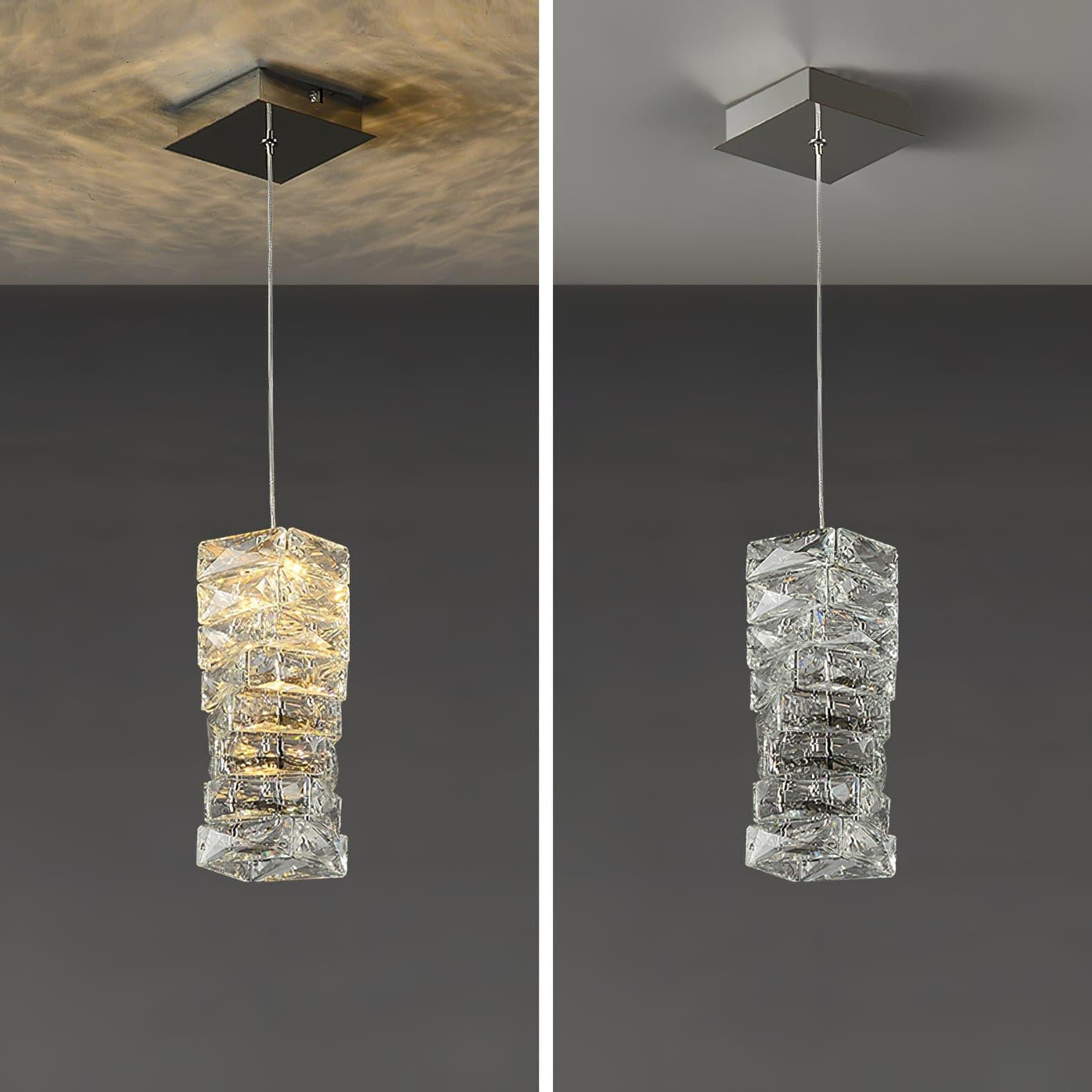 Elegant Crystal LED Pendant Lamp Chandelier for Modern Home Decor Lighting