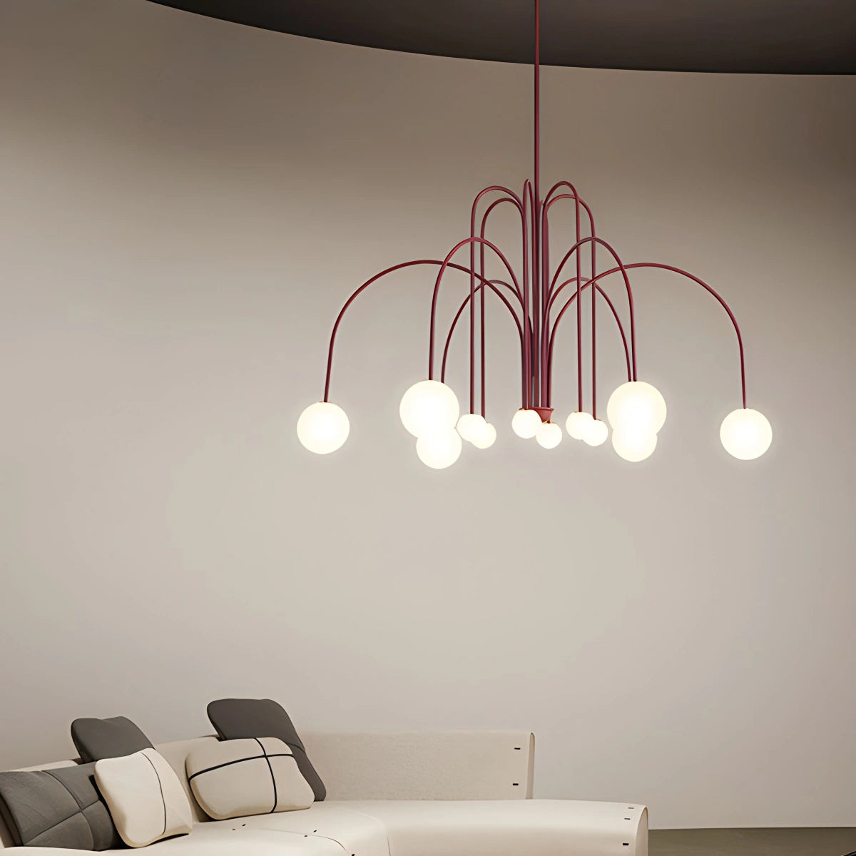 modern glass chandelier