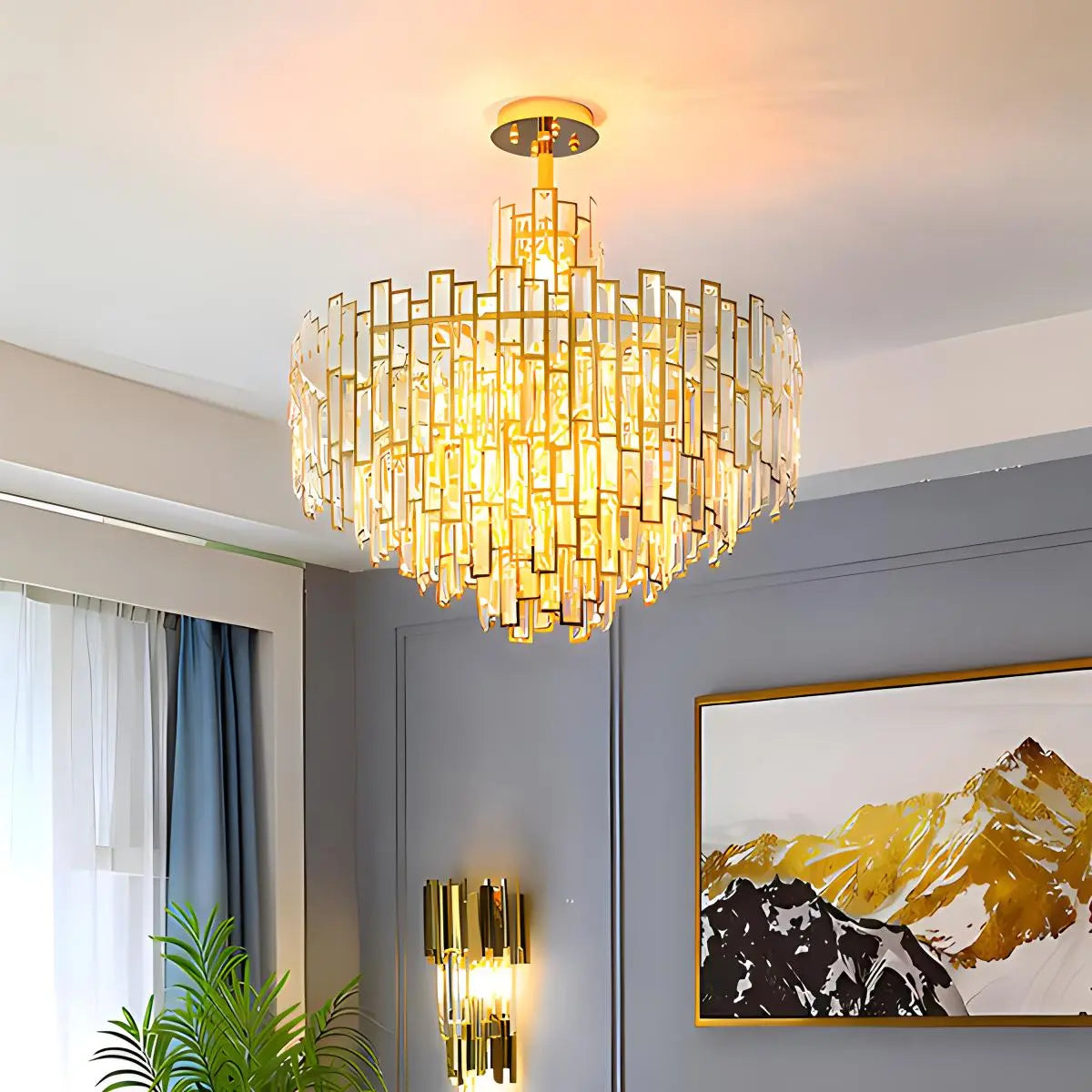 Antizer Lucienne Crystal Chandelier for Living Room