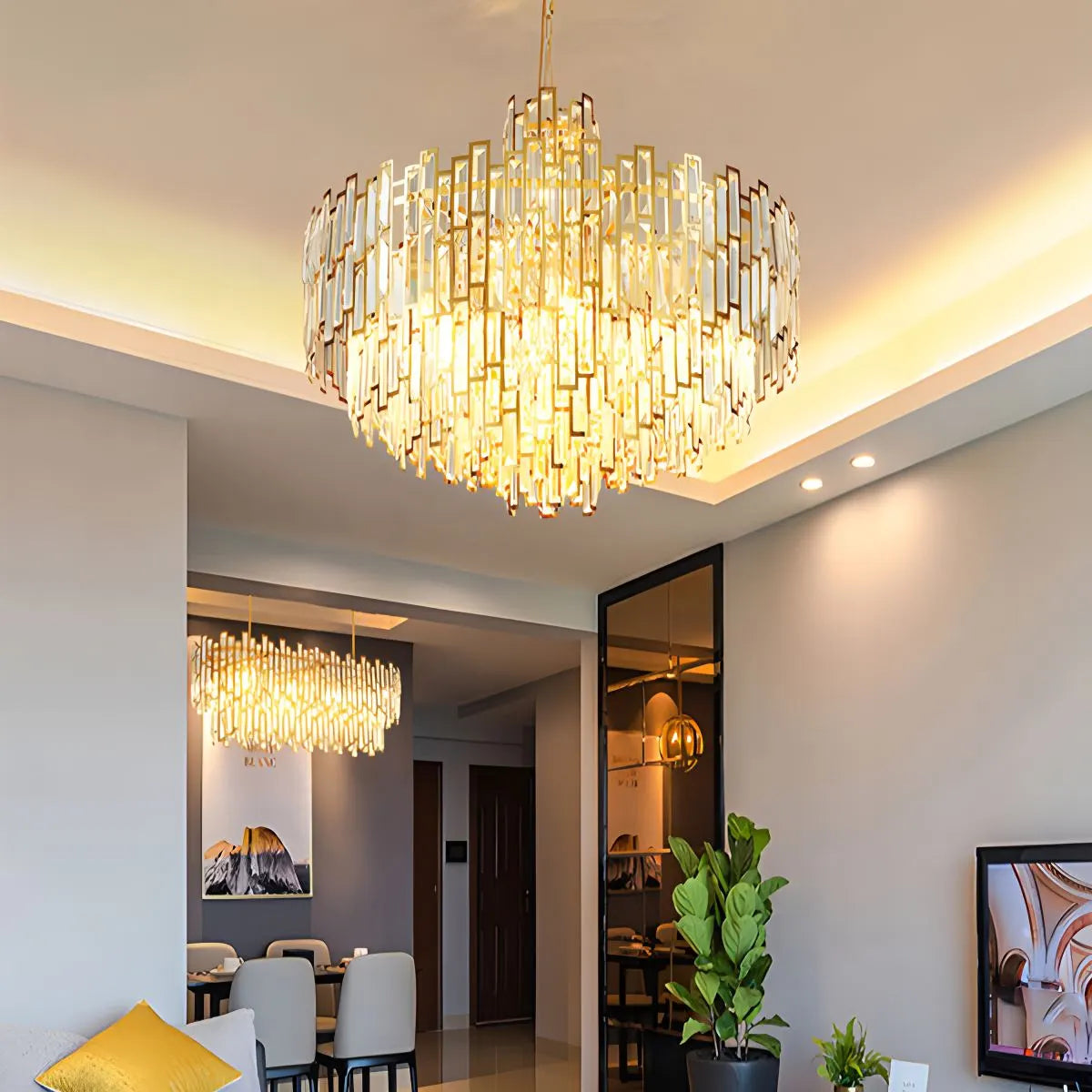 Antizer Lucienne Crystal Chandelier for Living Room