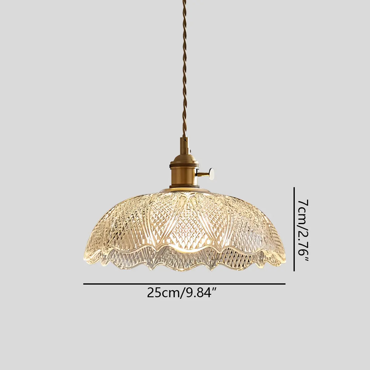 nordic glass pendant light