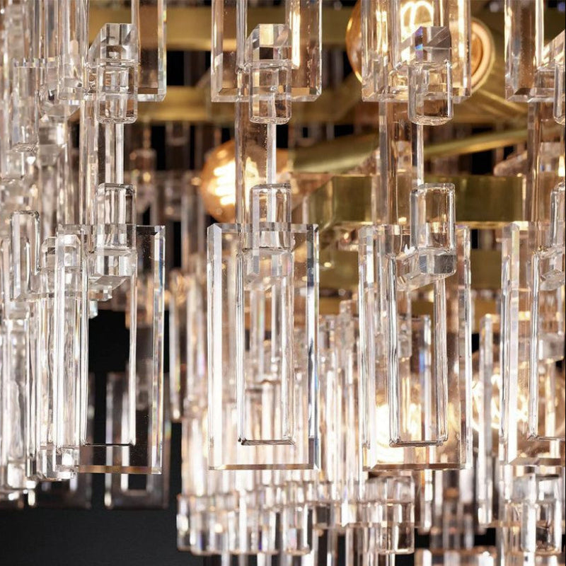 Antizer Marigan K9 Crystal Rectangular Chandelier