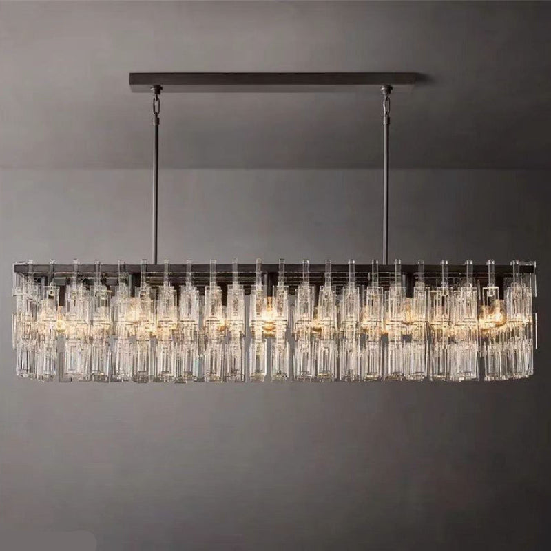 Antizer Marigan K9 Crystal Rectangular Chandelier