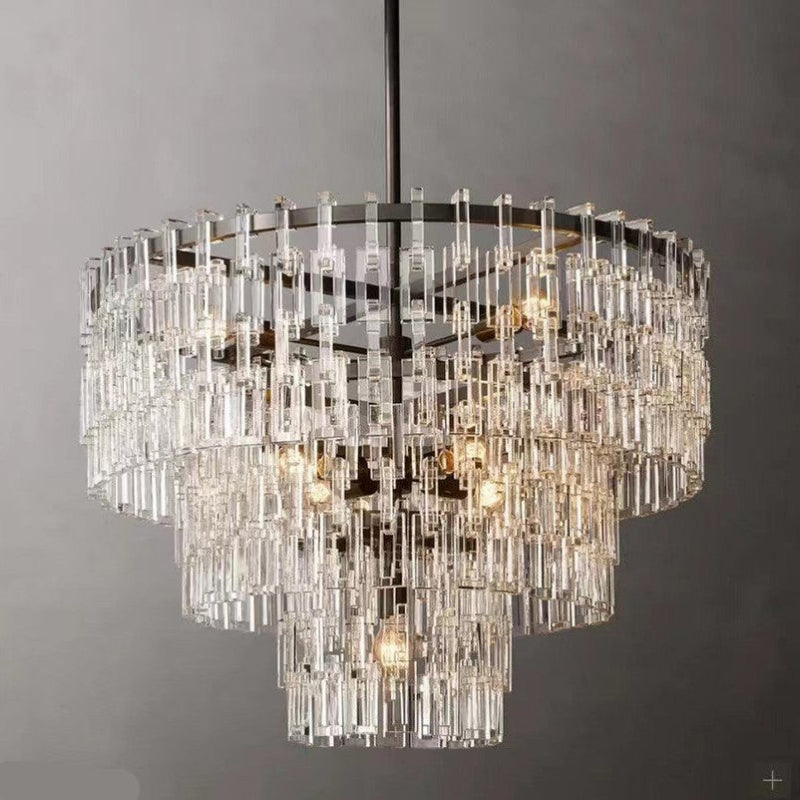 Antizer Marigan Tier K9 Crystal Round Chandelier