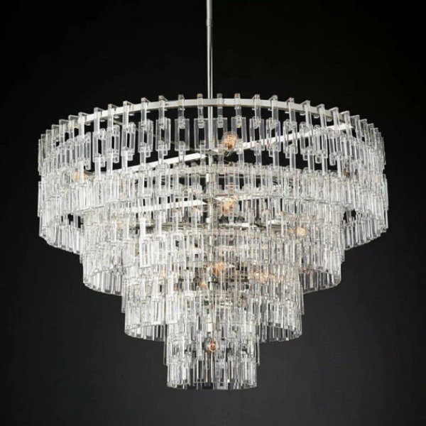 Antizer Marigan Tier K9 Crystal Round Chandelier