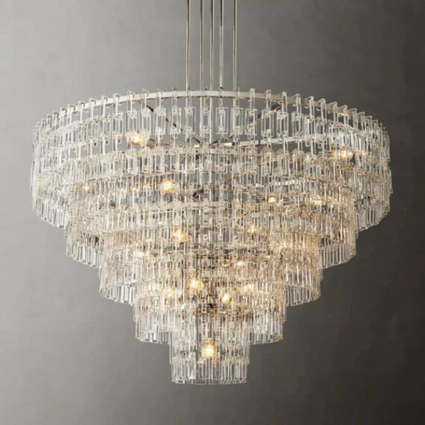Antizer Marigan Tier K9 Crystal Round Chandelier