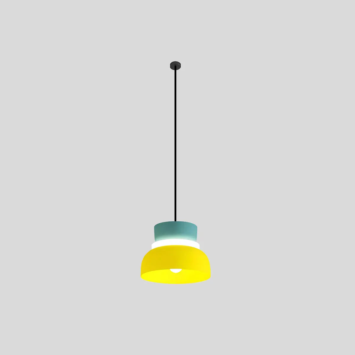 Antizer Macaron Pendant Light for Dining Room Medium - Blue and Yellow