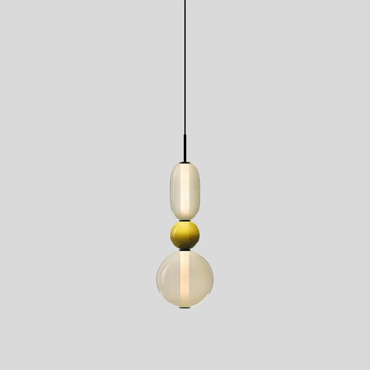 Antizer Candied Glass Pendant Light for Bedroom Model B Green Remote Control Dimmer