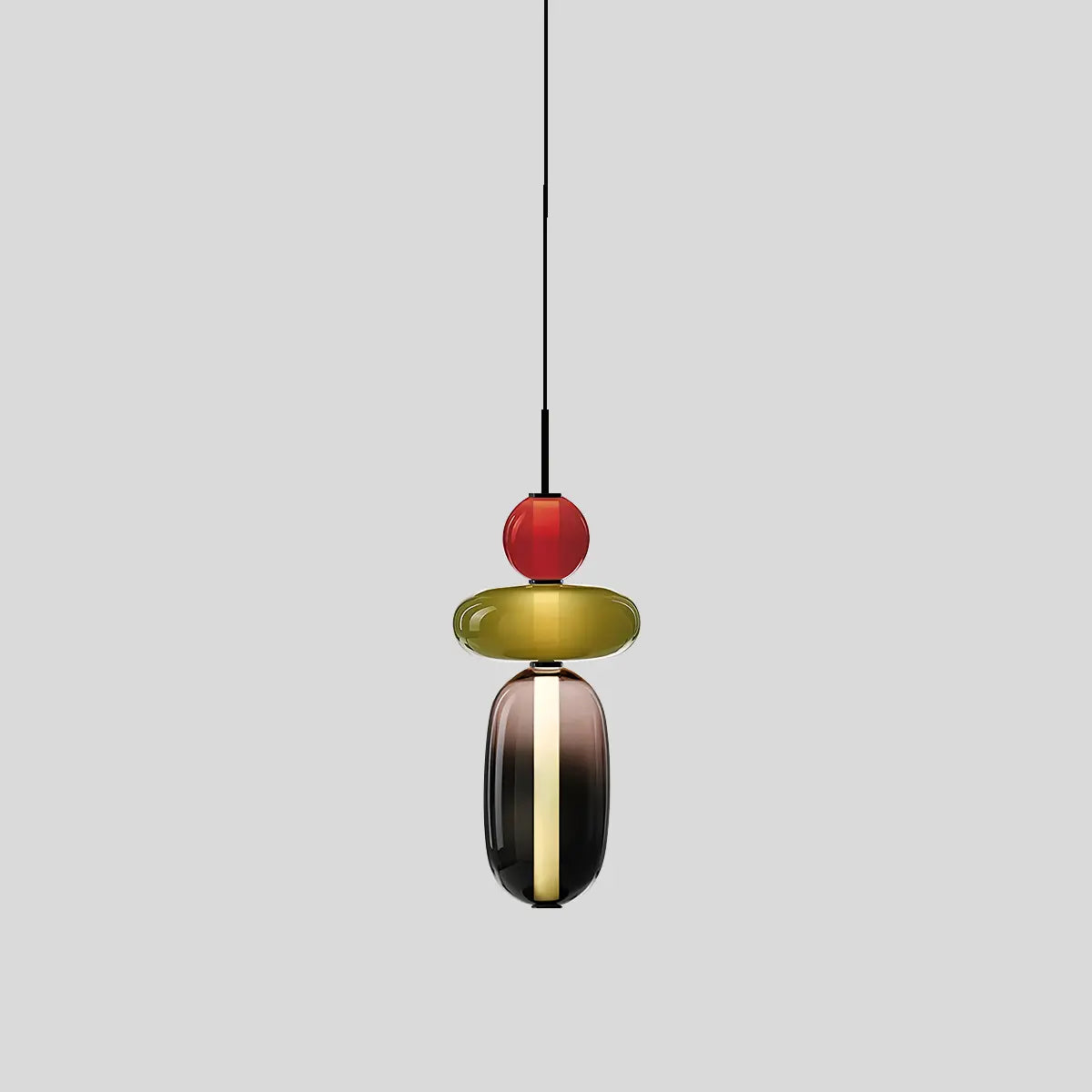 Antizer Candied Glass Pendant Light for Bedroom Model C Green Remote Control Dimmer