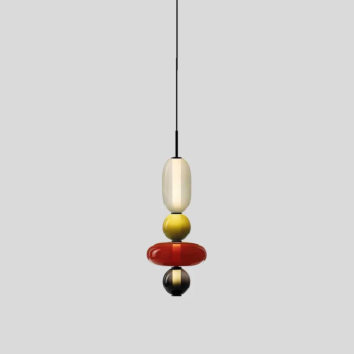 Antizer Candied Glass Pendant Light for Bedroom Model E Remote Control Dimmer