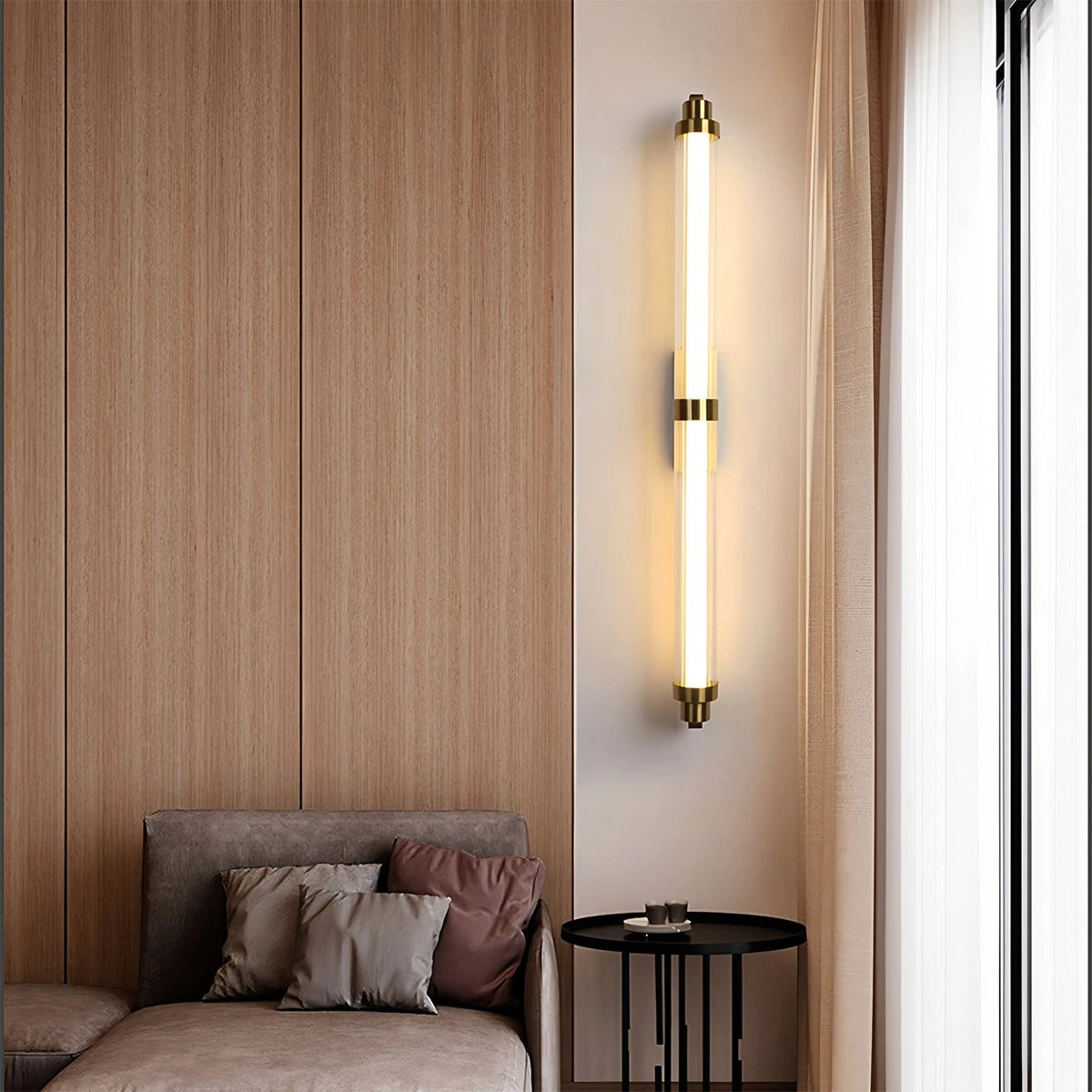 glass wall sconce for living room