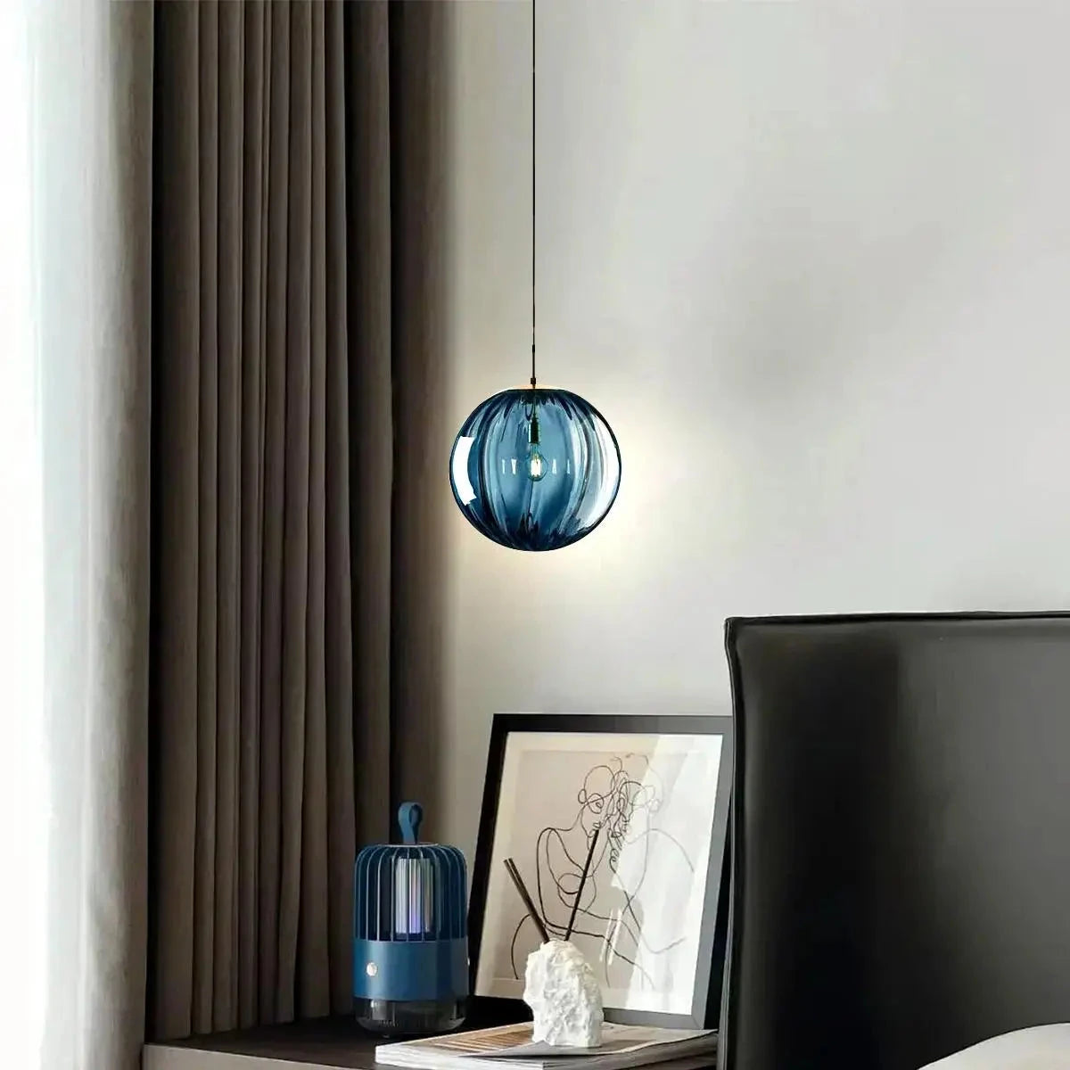 modern globe pendant light   