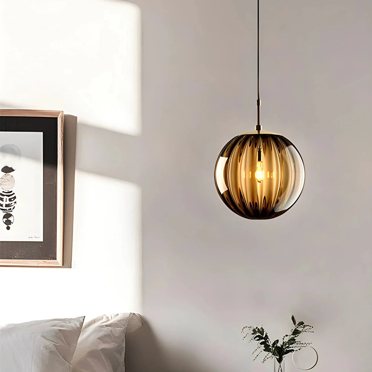 water ripple glass pendant light