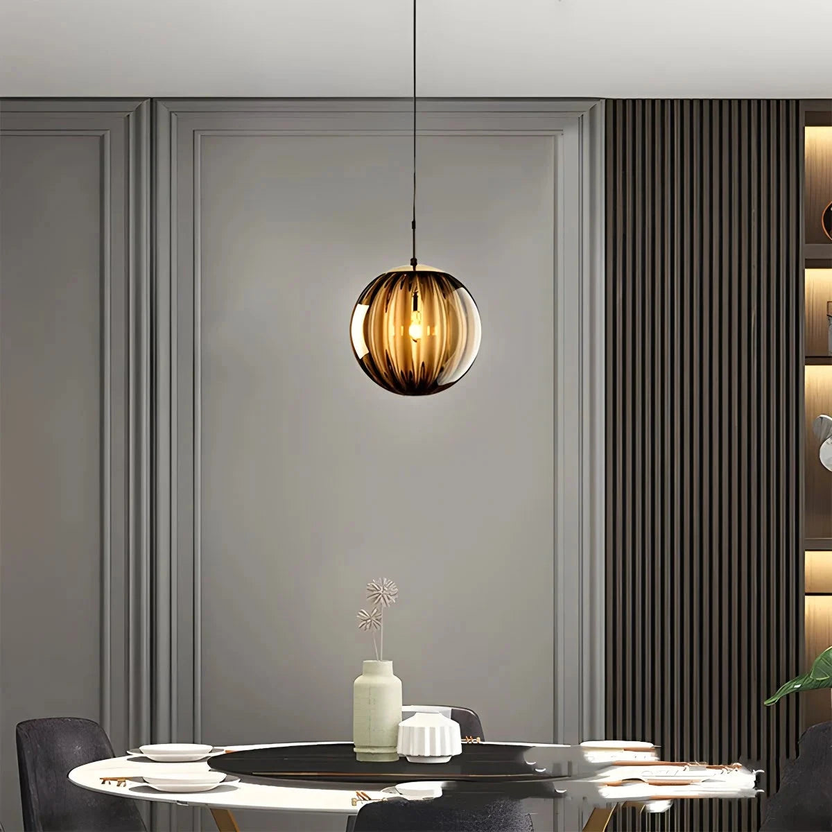 water ripple glass pendant light