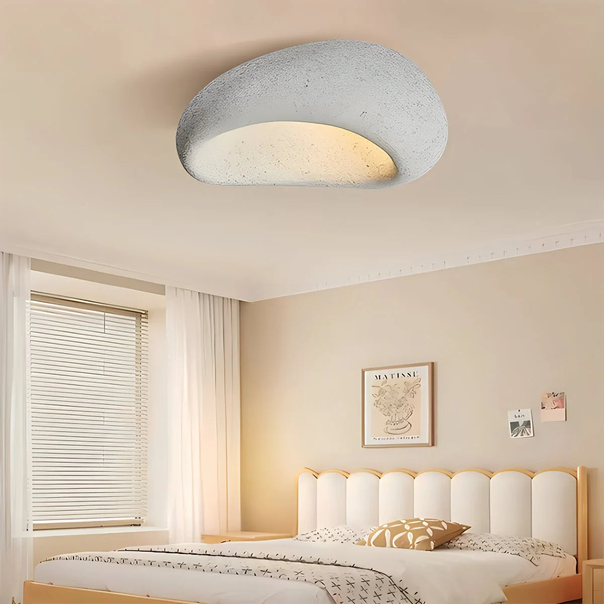 Antizer Mushroom Shape LED Ceiling Light Cement White