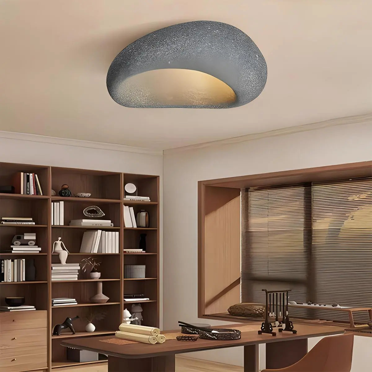 Antizer Mushroom Shape LED Ceiling Light Cement Gray