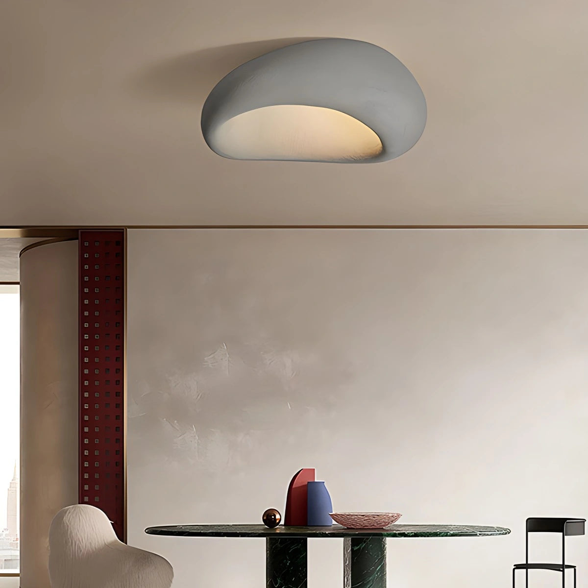 Antizer Mushroom Shape LED Ceiling Light Grey