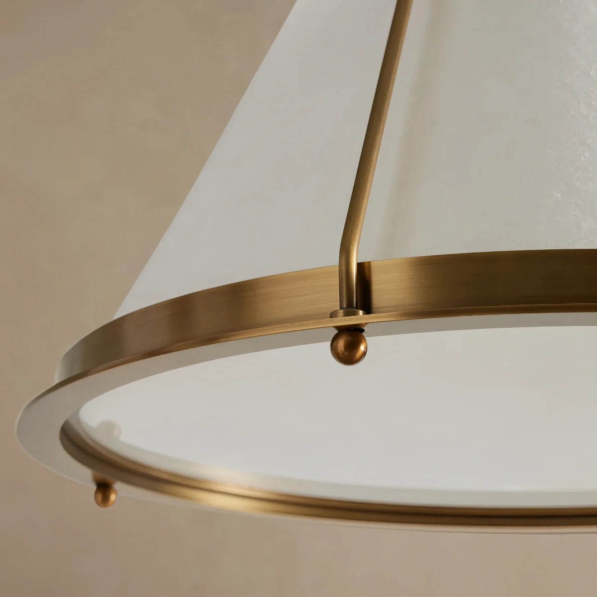 Antizer Vintage Metal Linen Tapered Pendant Light