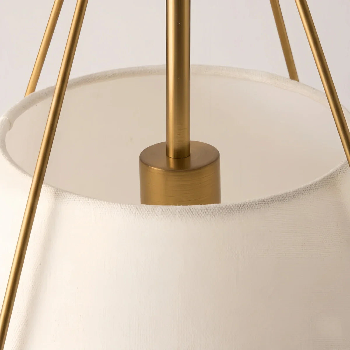 Antizer Vintage Metal Linen Tapered Pendant Light