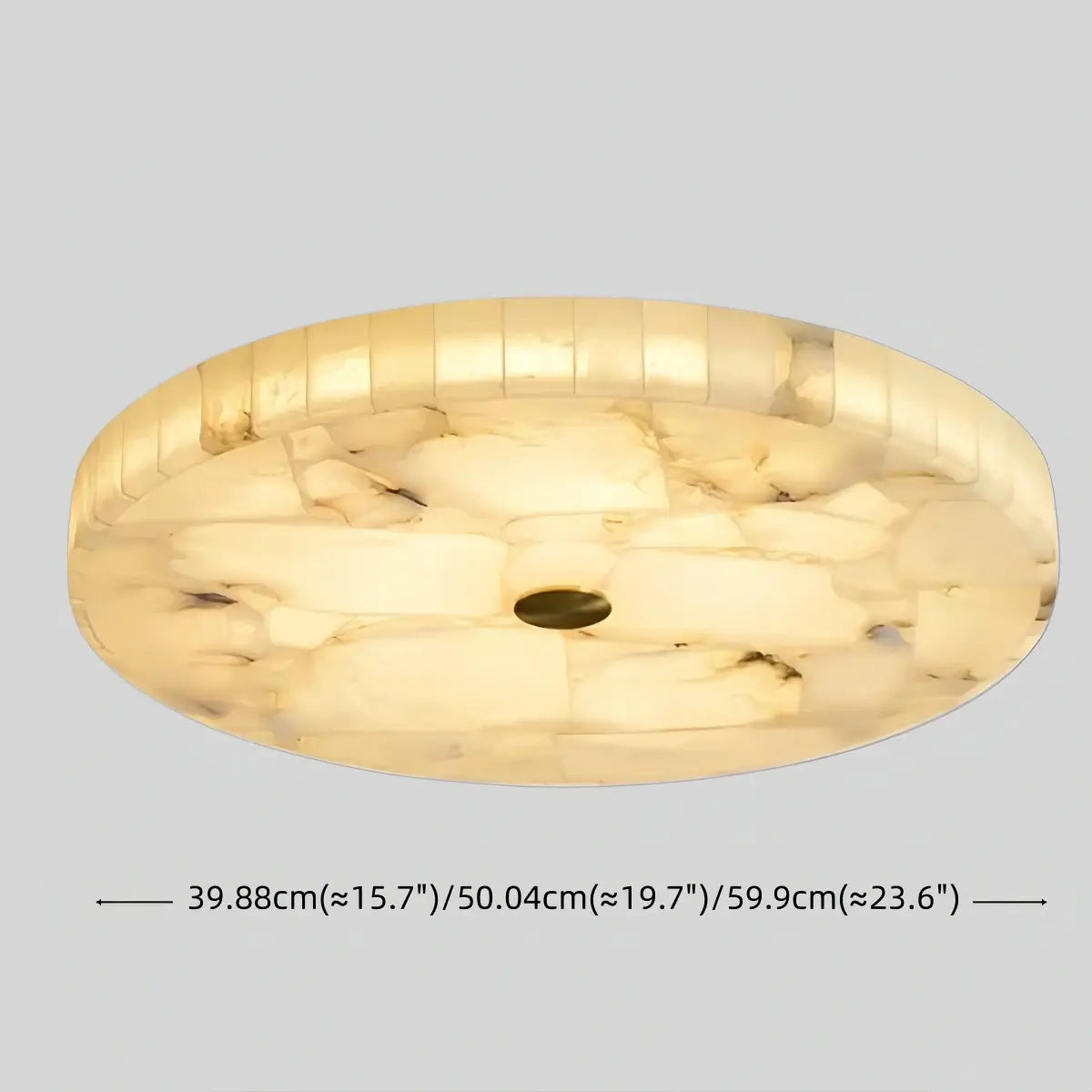 Antizer Modern Round Alabaster LED Ceiling Light