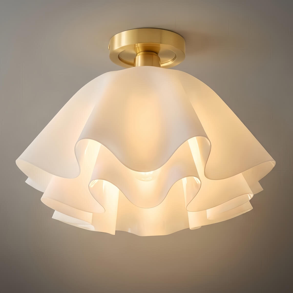 Antizer Modern Acrylic Flower Shape Ceiling Light