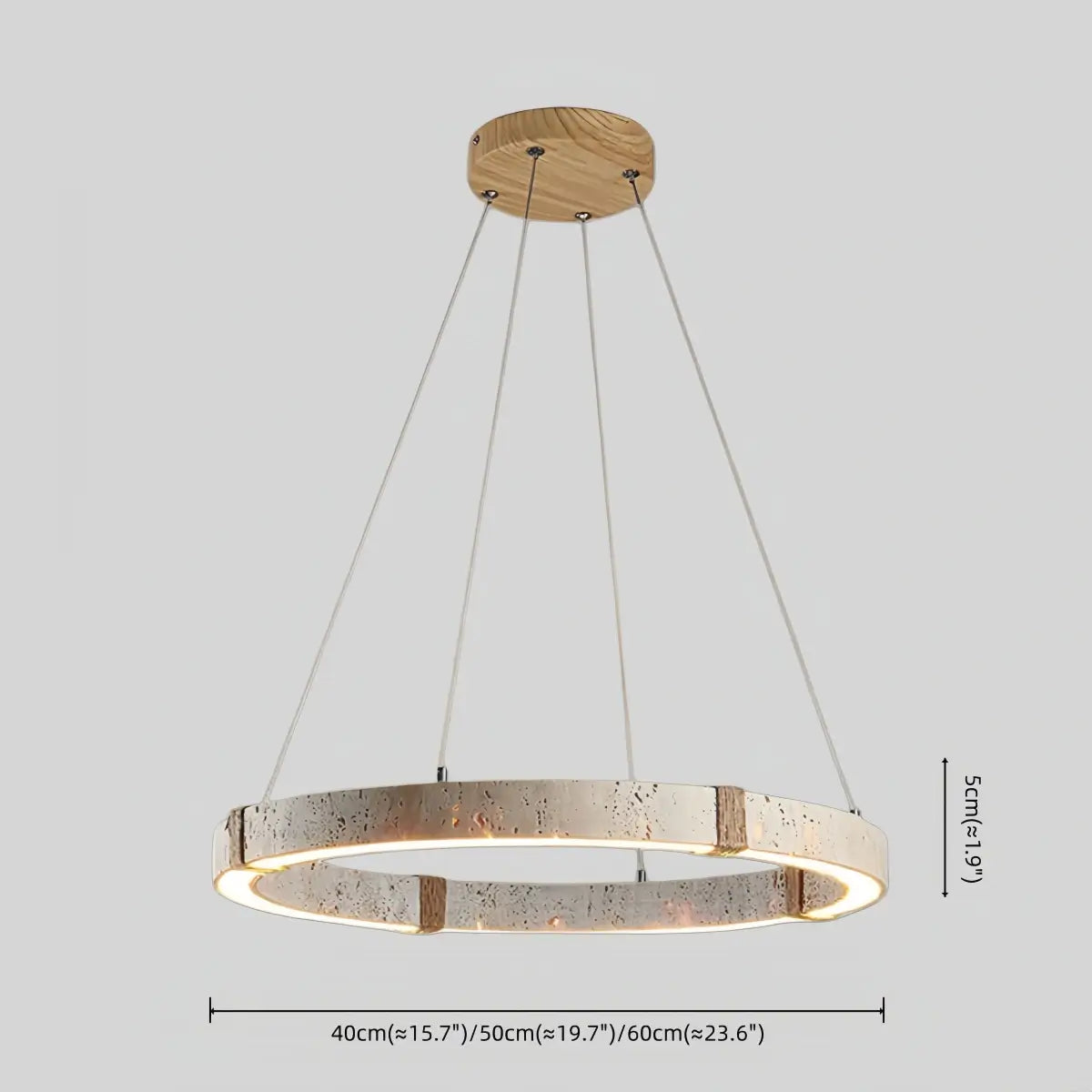 Antizer Modern Yellow Travertine Chandelier