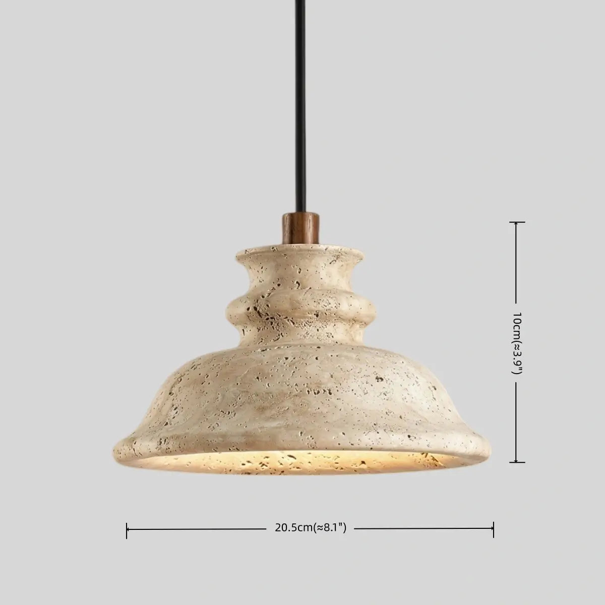 Antizer Modern Travertine Pendant Light