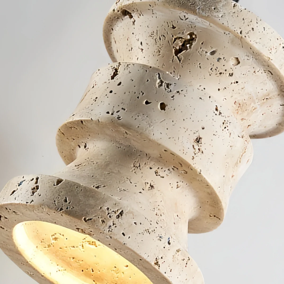 Antizer Modern Yellow Travertine Pendant Light