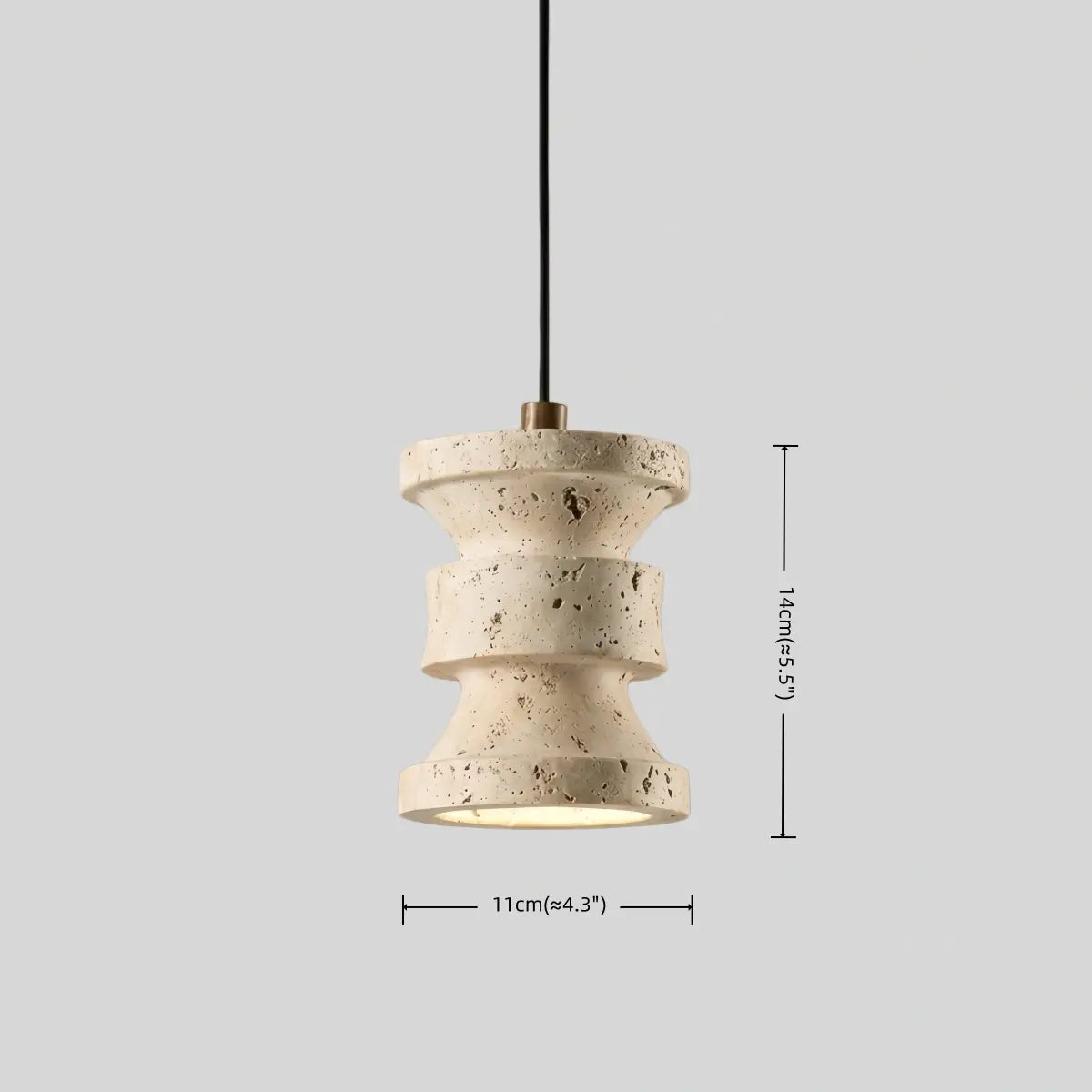 Antizer Modern Yellow Travertine Pendant Light