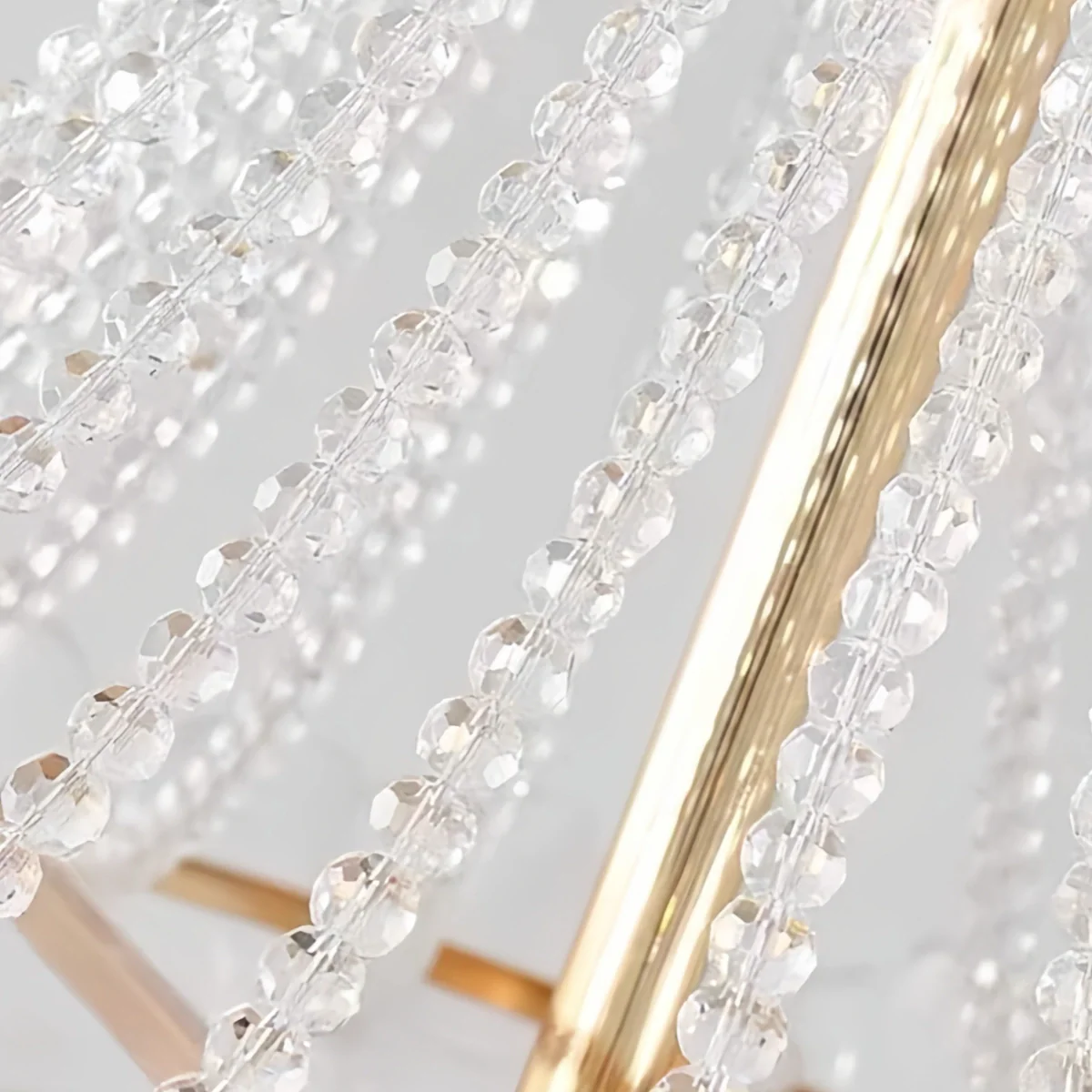 Antizer French Style Floral Glass Chandelier