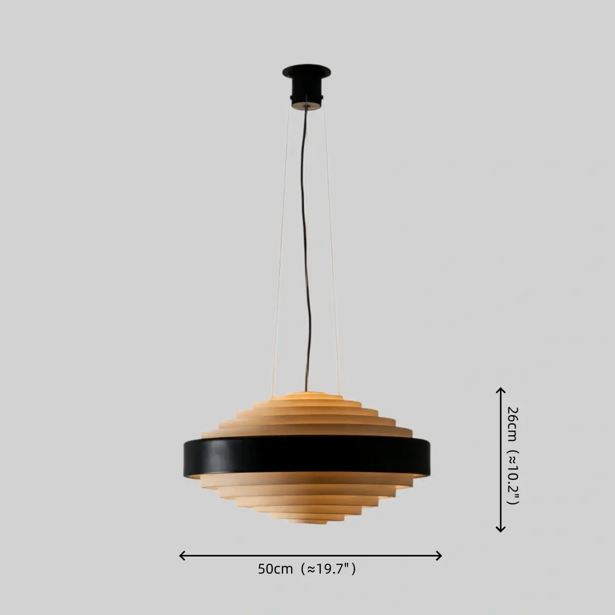 Antizer Simple Geometric Tiered Pendant Light